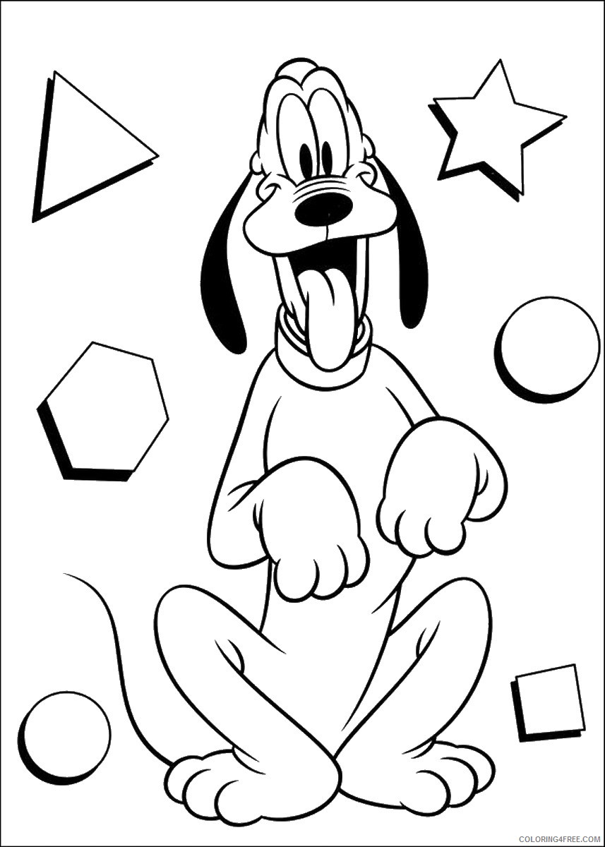 Pluto Coloring Pages Cartoons pluto_cl_29 Printable 2020 4939 Coloring4free