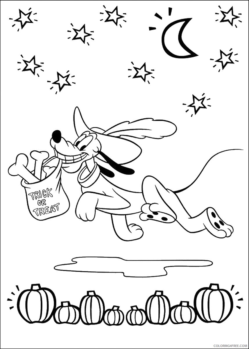 Pluto Coloring Pages Cartoons pluto_cl_34 Printable 2020 4944 Coloring4free