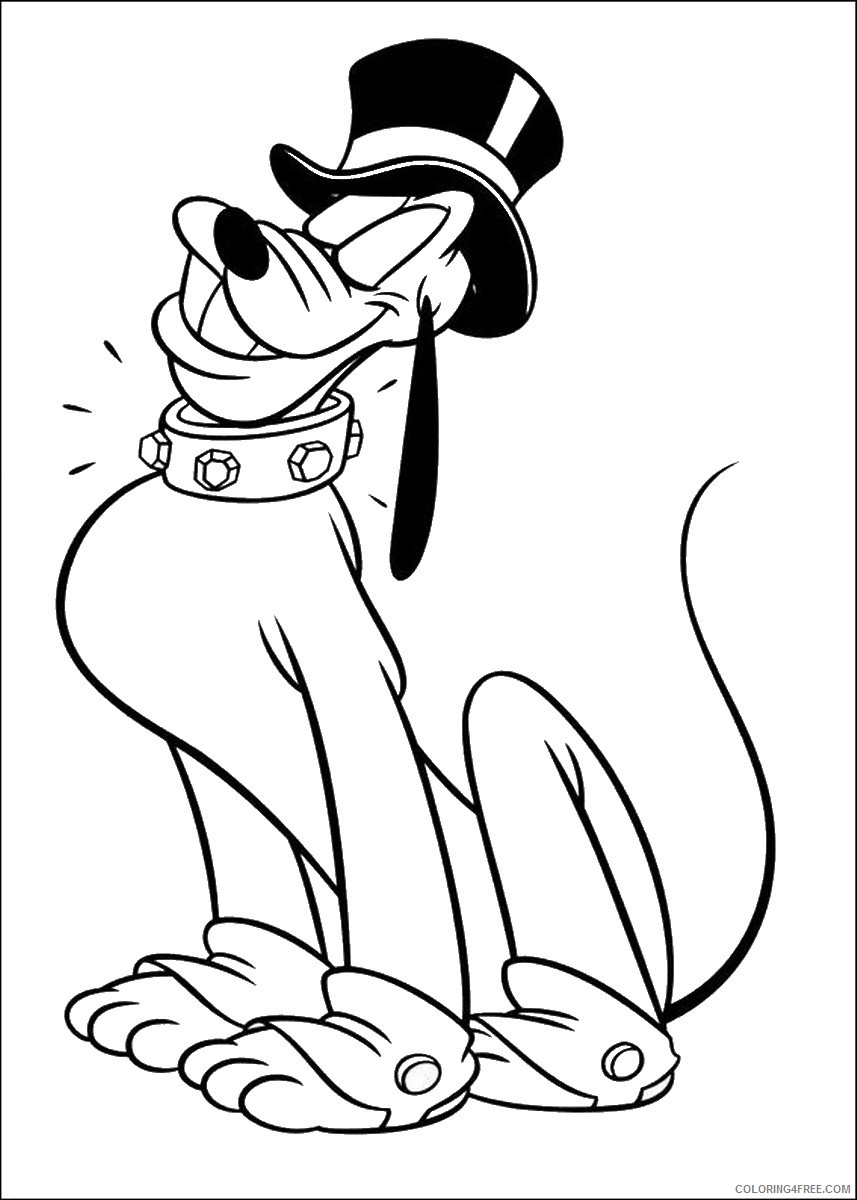 Pluto Coloring Pages Cartoons pluto_cl_35 Printable 2020 4945 Coloring4free