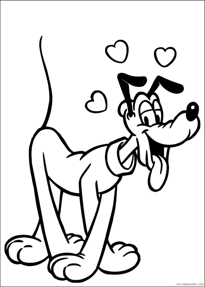 Pluto Coloring Pages Cartoons pluto_cl_37 Printable 2020 4947 Coloring4free