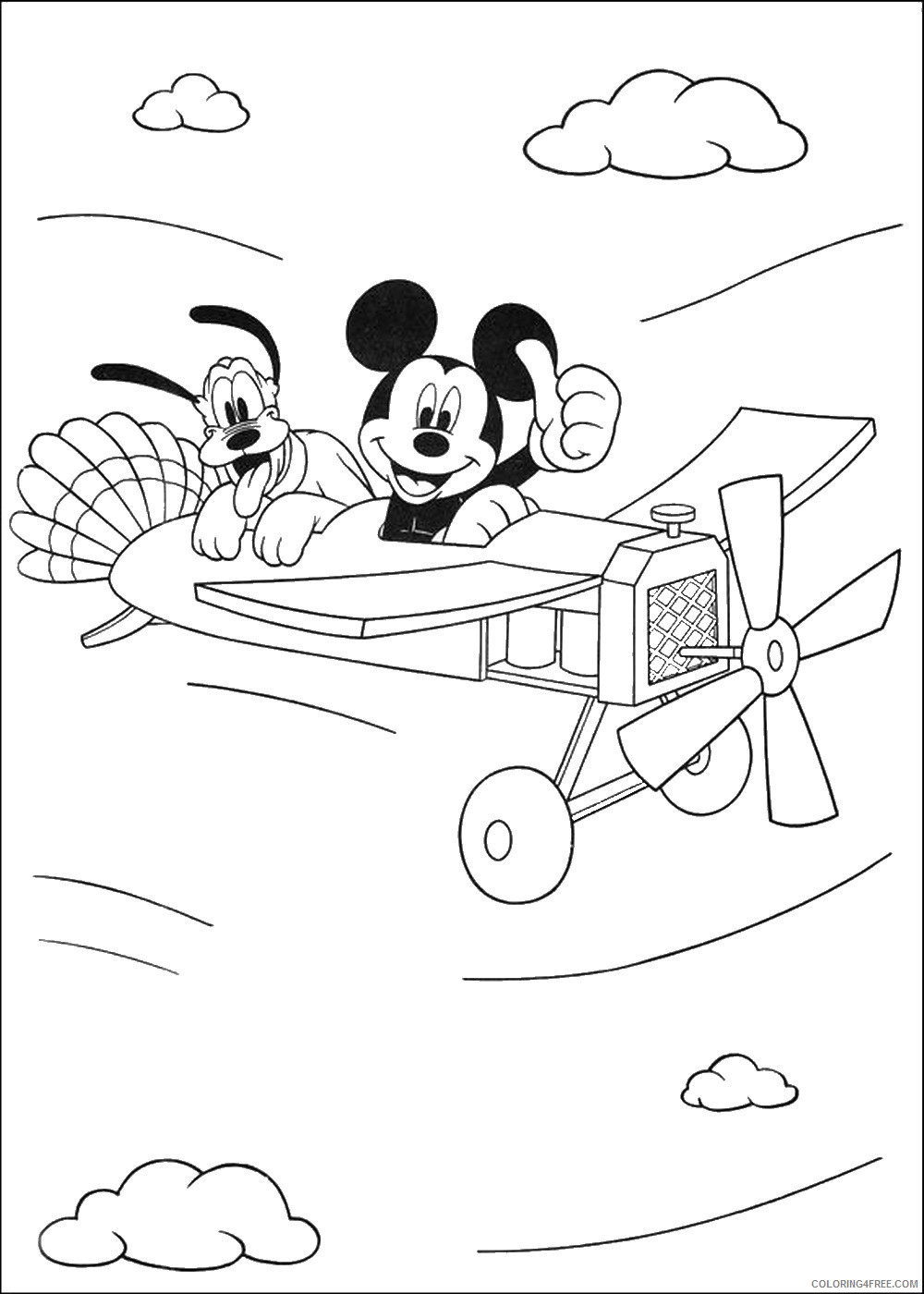 Pluto Coloring Pages Cartoons pluto_cl_38 Printable 2020 4948 Coloring4free