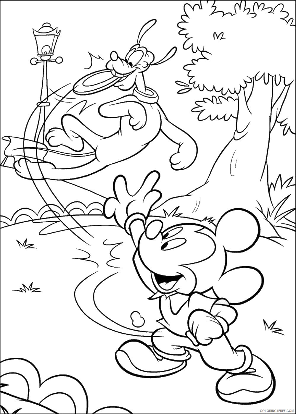 Pluto Coloring Pages Cartoons pluto_cl_39 Printable 2020 4949 Coloring4free