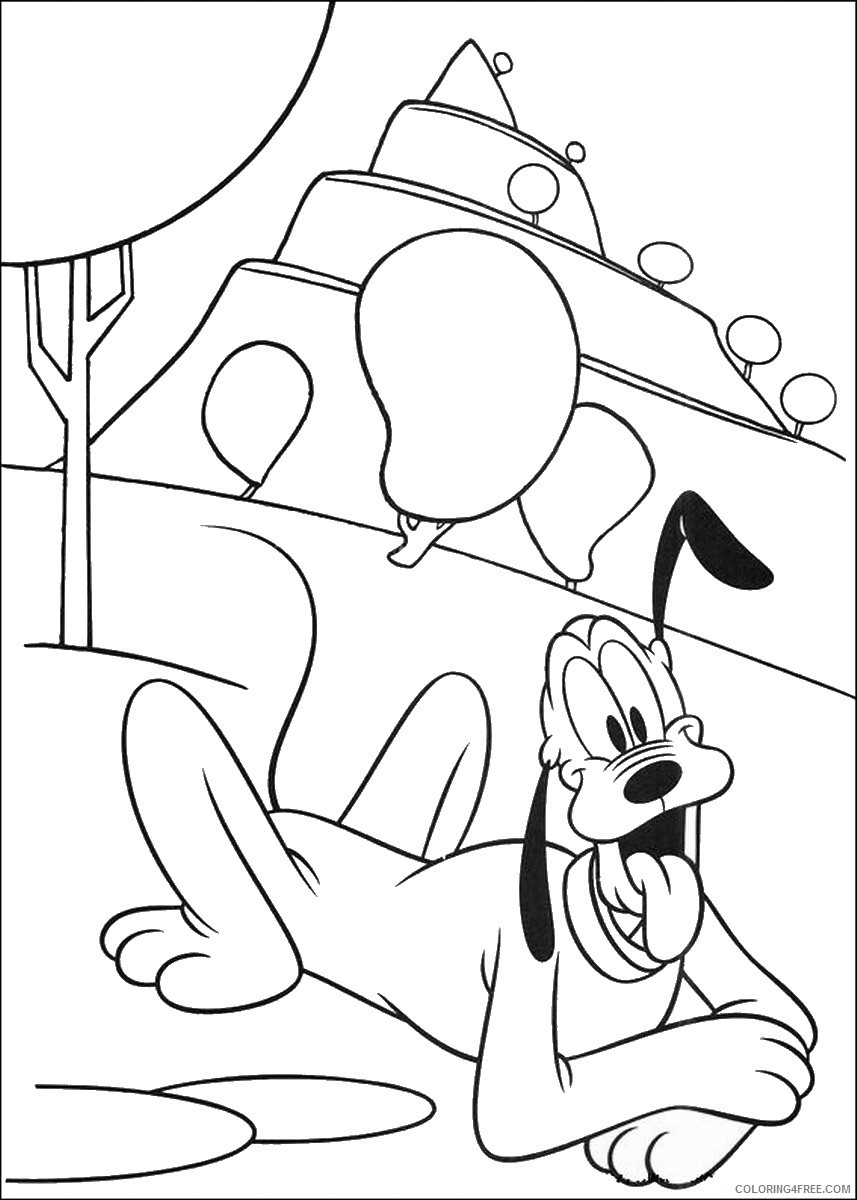 Pluto Coloring Pages Cartoons pluto_cl_40 Printable 2020 4950 Coloring4free