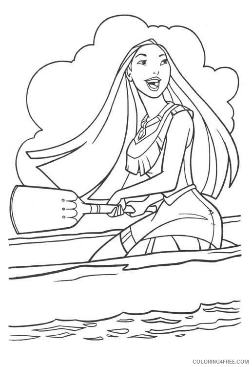 Pocahontas Coloring Pages Cartoons 1561796154_pocahontas rowing a4 Printable 2020 4993 Coloring4free