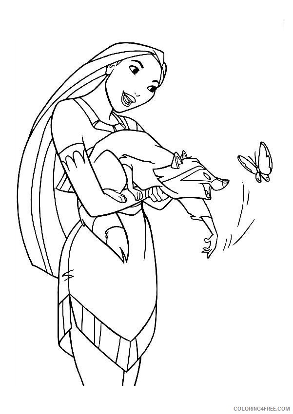 Pocahontas Coloring Pages Cartoons Pocahontas Images Printable 2020 5020 Coloring4free