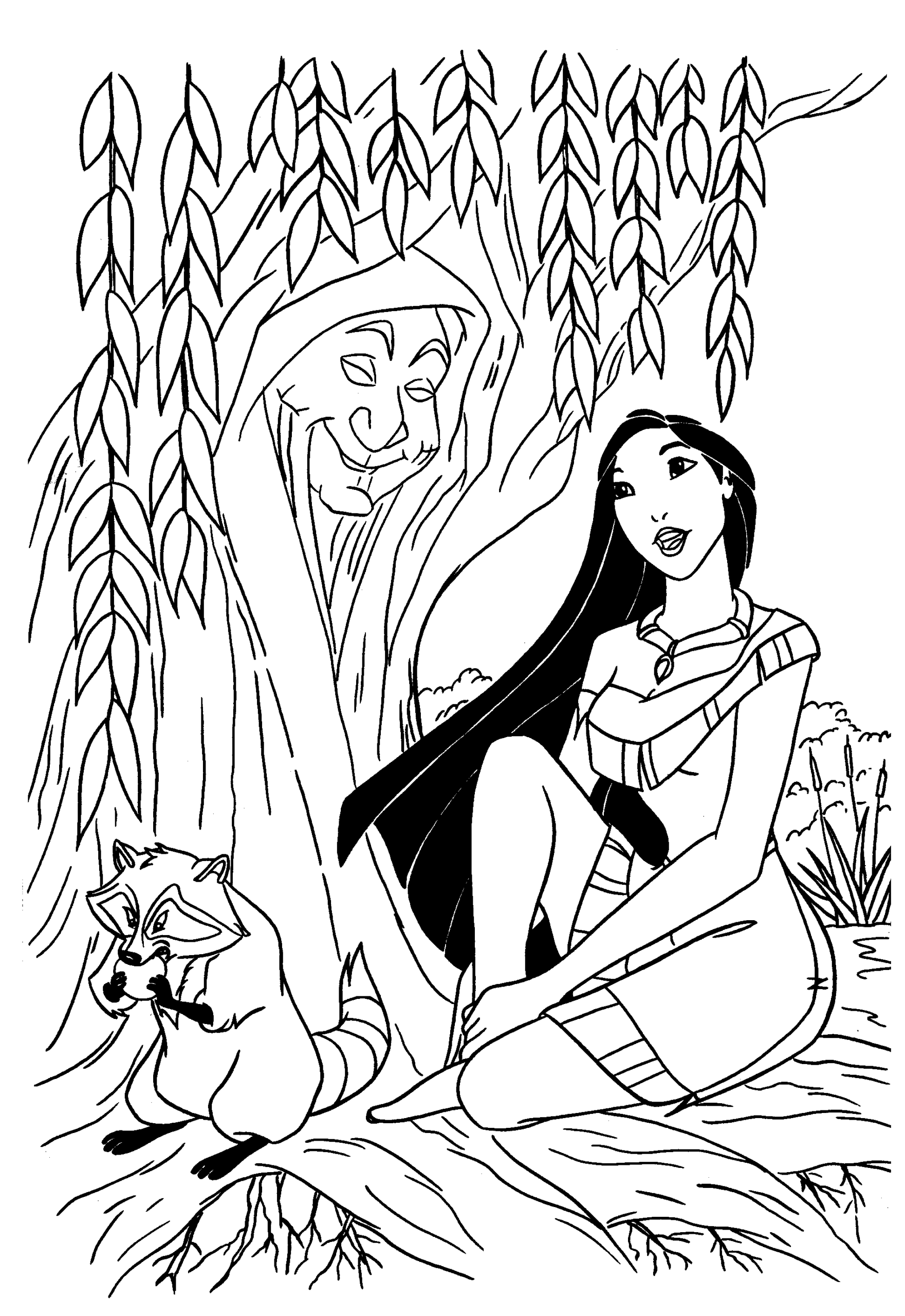 Pocahontas Coloring Pages Cartoons Pocahontas Printable 2020 5025 Coloring4free