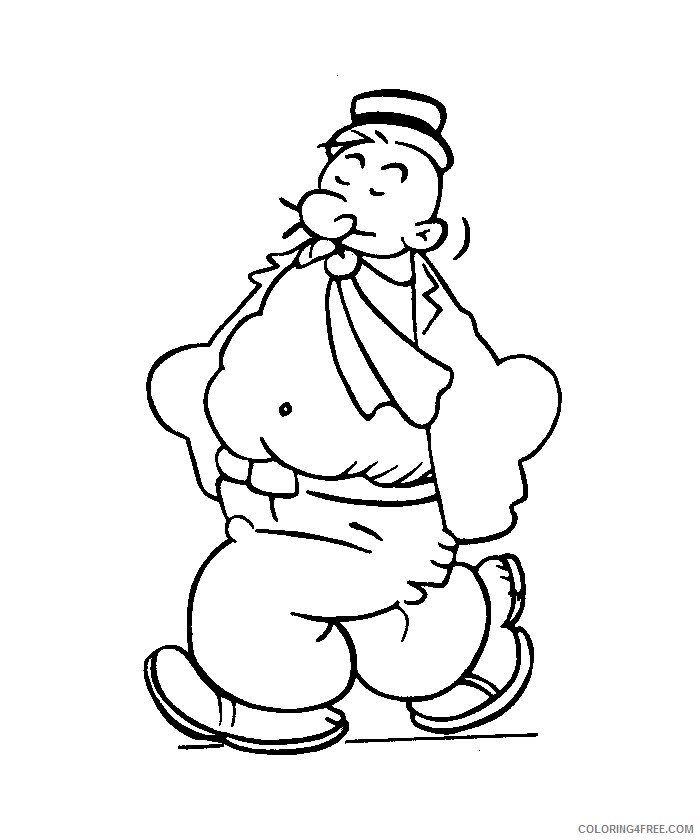 Popeye Coloring Pages Cartoons Free of Popeye Printable 2020 5032 Coloring4free