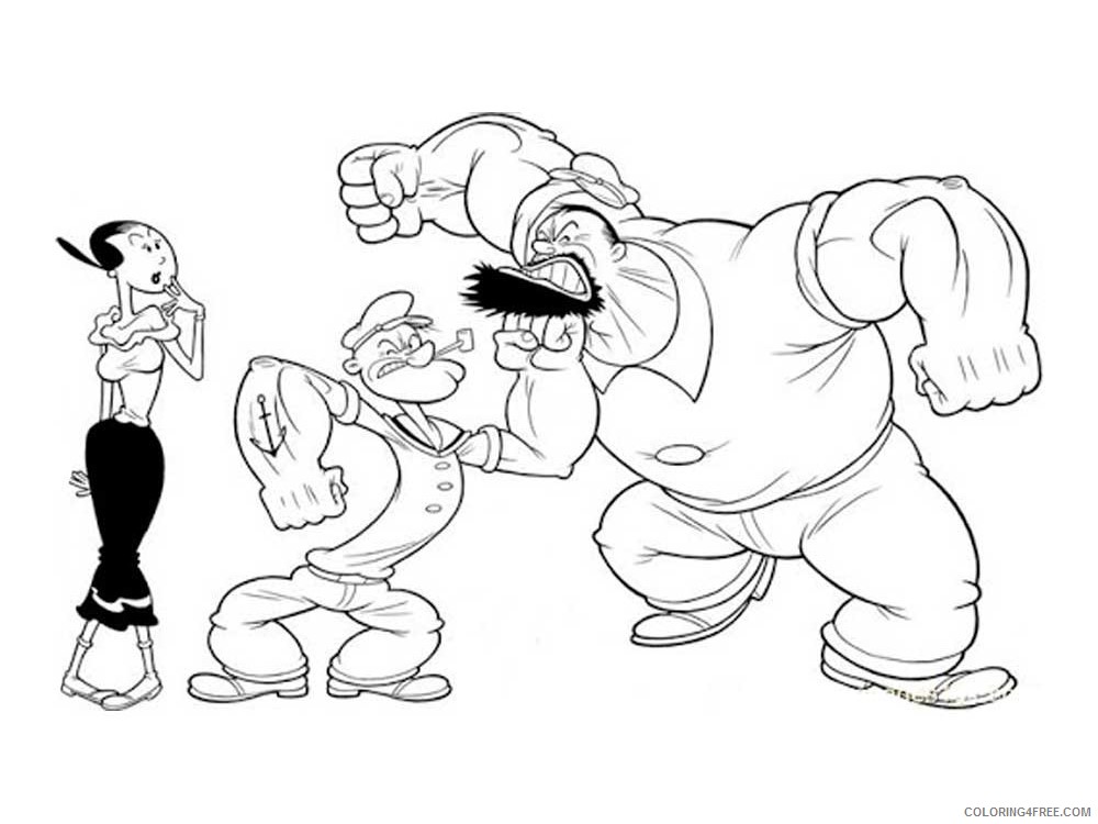 Related posts: Popeye Coloring Pages Printable Coloring4free Popeye Colorin...