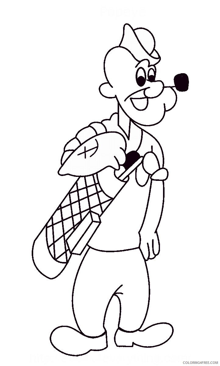 Popeye Coloring Pages Cartoons popeye_cl_28 Printable 2020 5036 Coloring4free