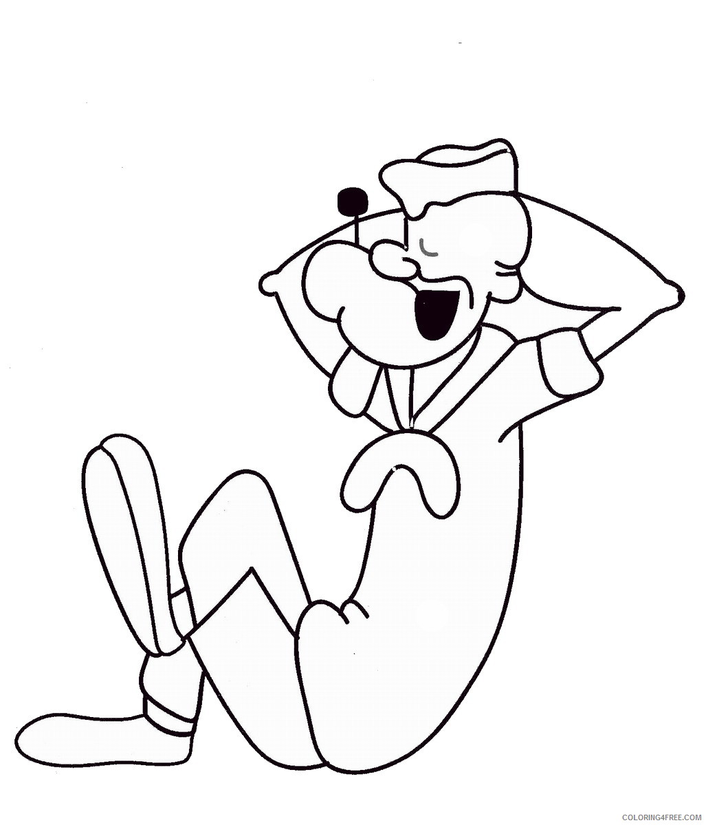 Popeye Coloring Pages Cartoons popeye_cl_34 Printable 2020 5039 Coloring4free