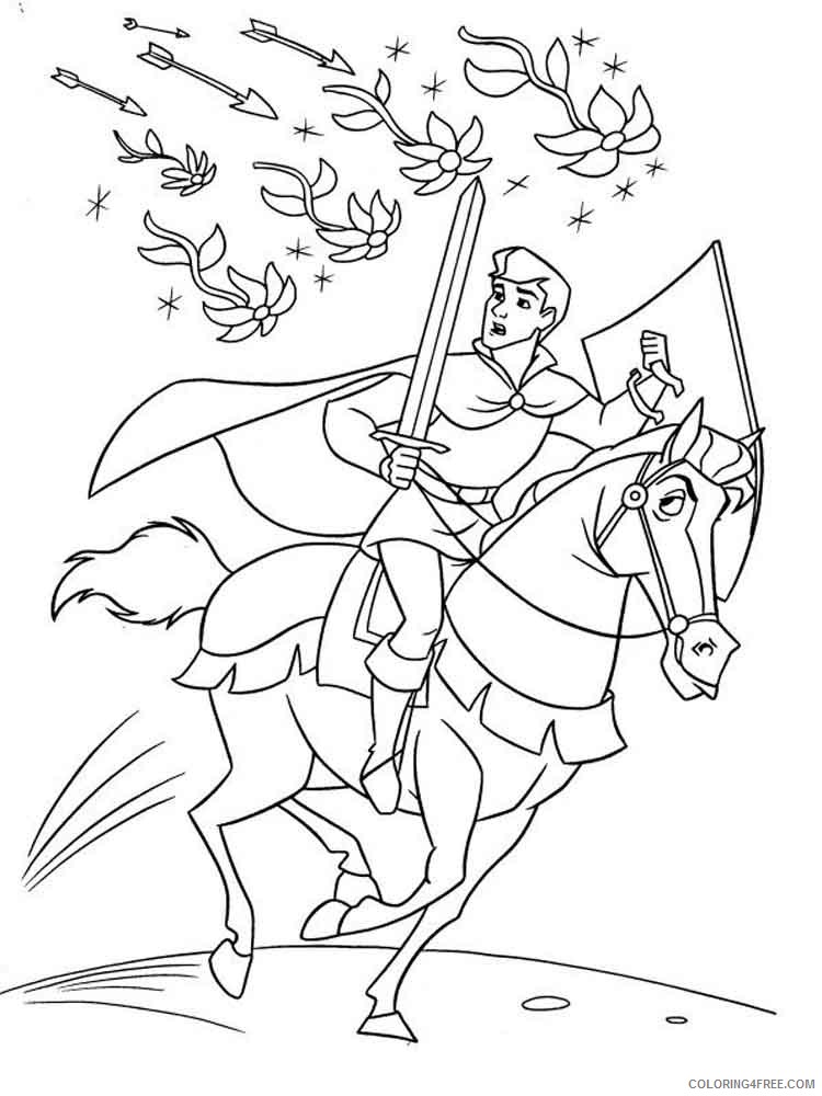 Prince Phillip Coloring Pages Cartoons prince phillip 4 Printable 2020 5076 Coloring4free