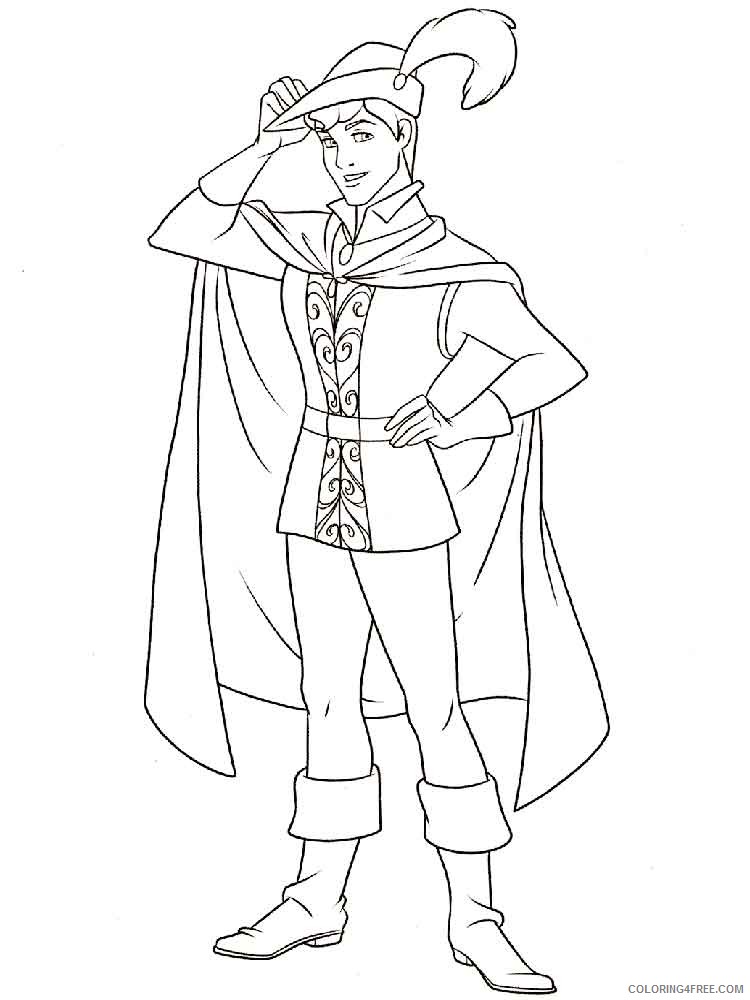 Prince Phillip Coloring Pages Cartoons prince phillip 7 Printable 2020 5079 Coloring4free