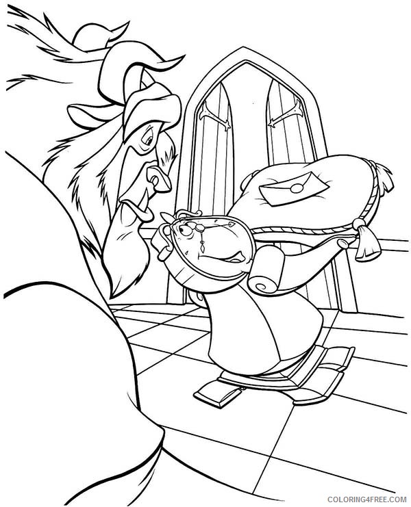 Princess Belle Coloring Pages Cartoons The Beast Send Mail to Belle Printable 2020 5135 Coloring4free