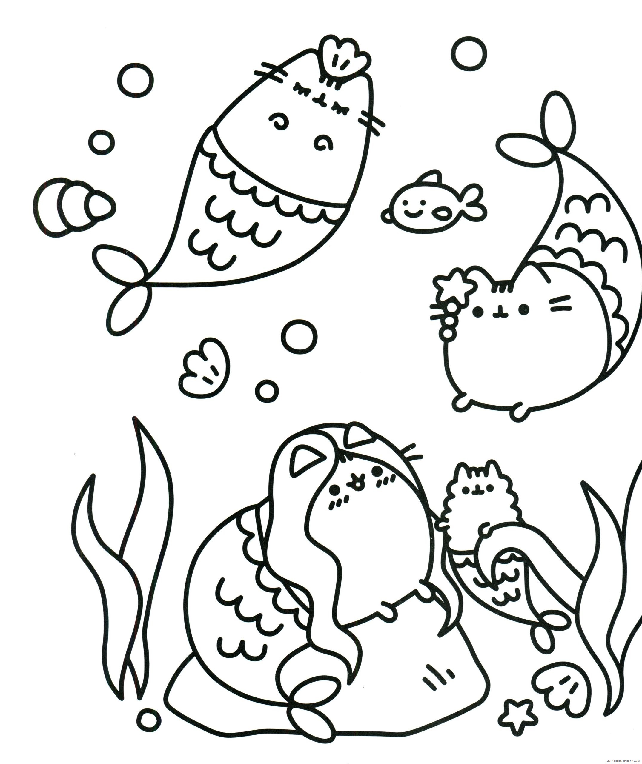 Pusheen Coloring Pages Cartoons 1541488746_hurry pusheen new best friends Printable 2020 5164 Coloring4free
