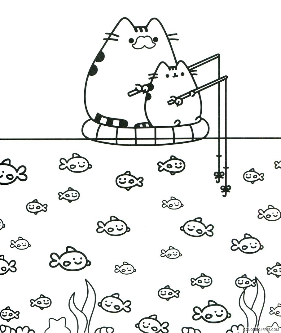 Pusheen Coloring Pages Cartoons 1578995027_marvelous pusheen cat christmas games cats free Printable 2020 5174 Coloring4free
