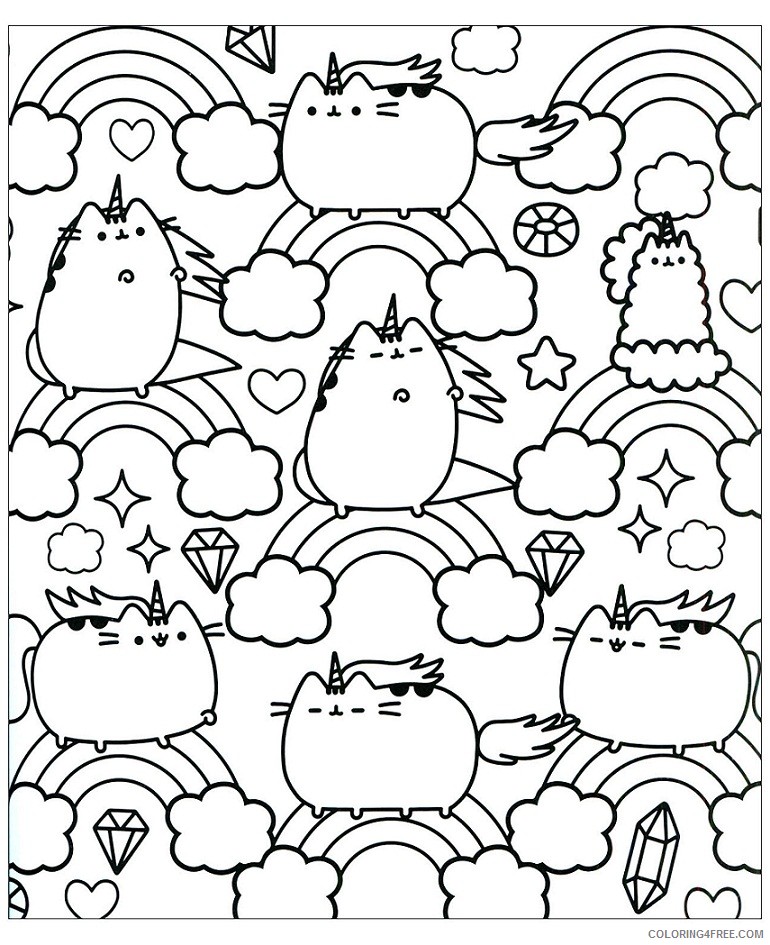 Pusheen Coloring Pages Cartoons 1578995243_for children pusheen 2316 Printable 2020 5175 Coloring4free