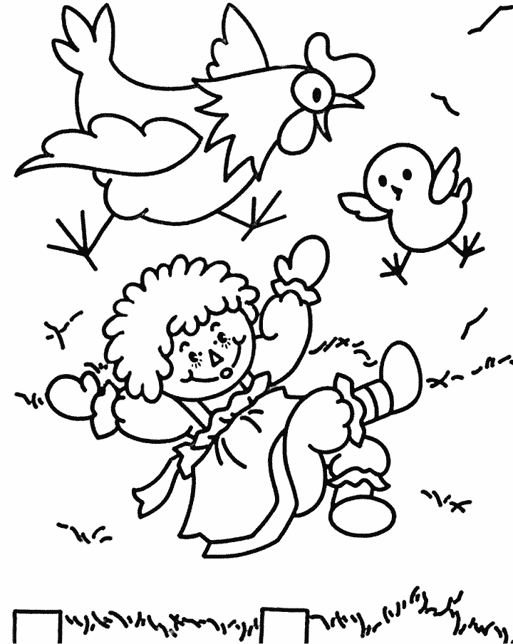 Raggedy Ann and Andy Coloring Pages Cartoons 10 Printable 2020 5217 Coloring4free