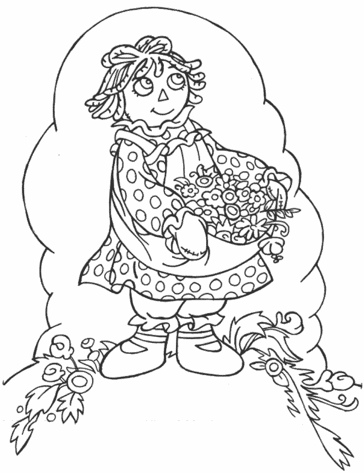 Raggedy Ann and Andy Coloring Pages Cartoons 11 Printable 2020 5218 Coloring4free
