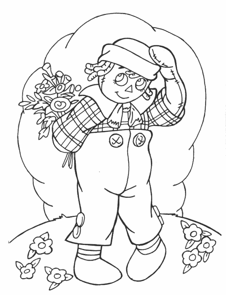 Raggedy Ann and Andy Coloring Pages Cartoons 12 Printable 2020 5219 Coloring4free