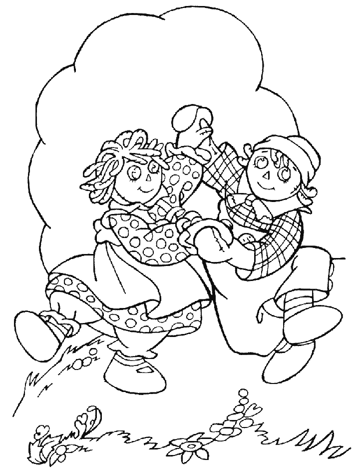 Raggedy Ann and Andy Coloring Pages Cartoons 13 Printable 2020 5220 Coloring4free