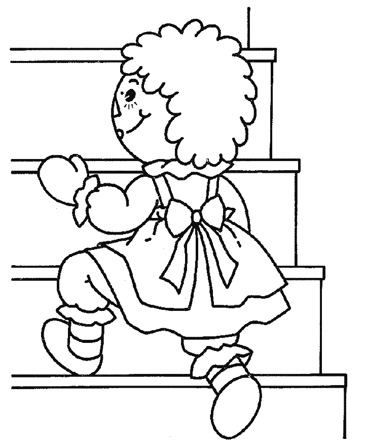 Raggedy Ann and Andy Coloring Pages Cartoons 5 Printable 2020 5226 Coloring4free