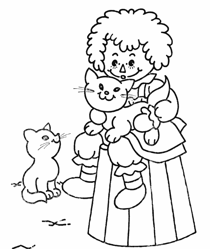 Raggedy Ann and Andy Coloring Pages Cartoons 9 Printable 2020 5229 Coloring4free