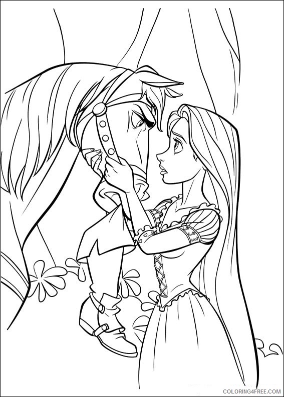 Rapunzel Coloring Pages Cartoons 1533183487_maximus and rapunzel Printable 2020 5272 Coloring4free