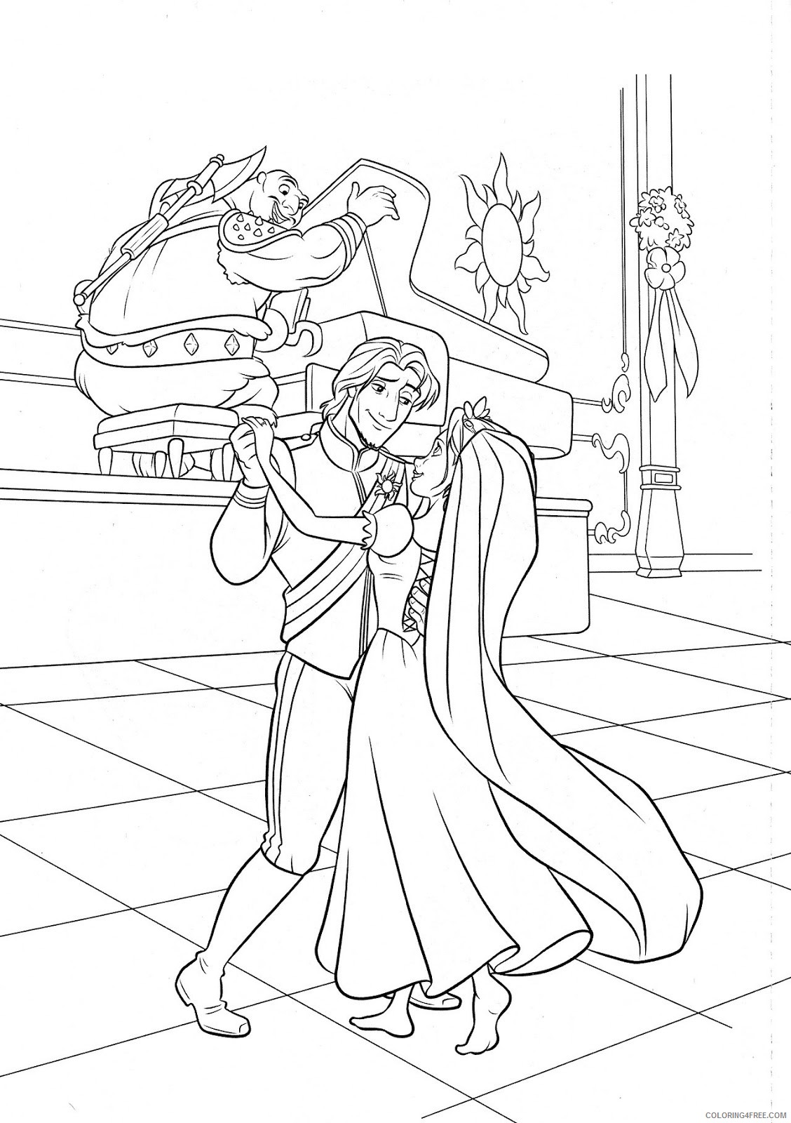 Rapunzel Coloring Pages Cartoons Picture of Rapunzel to Printable 2020 5298 Coloring4free