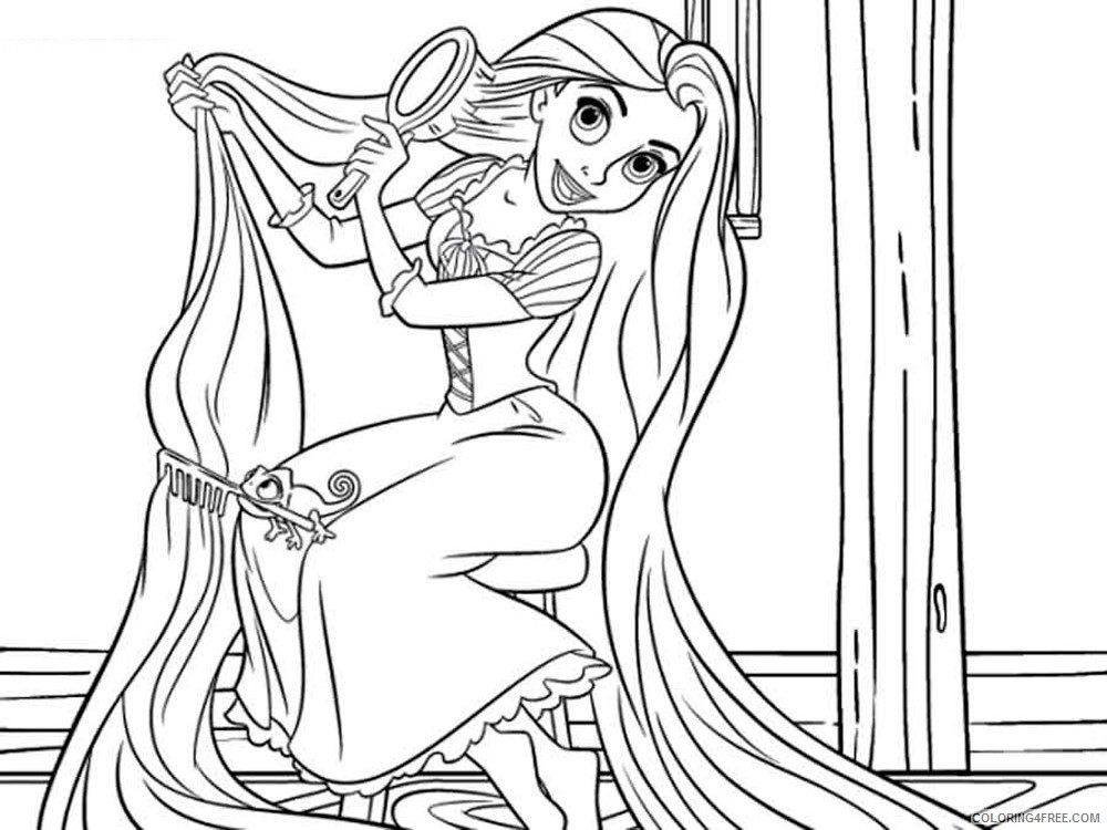 Rapunzel Coloring Pages Cartoons Rapunzel 16 Printable 2020 5328 Coloring4free
