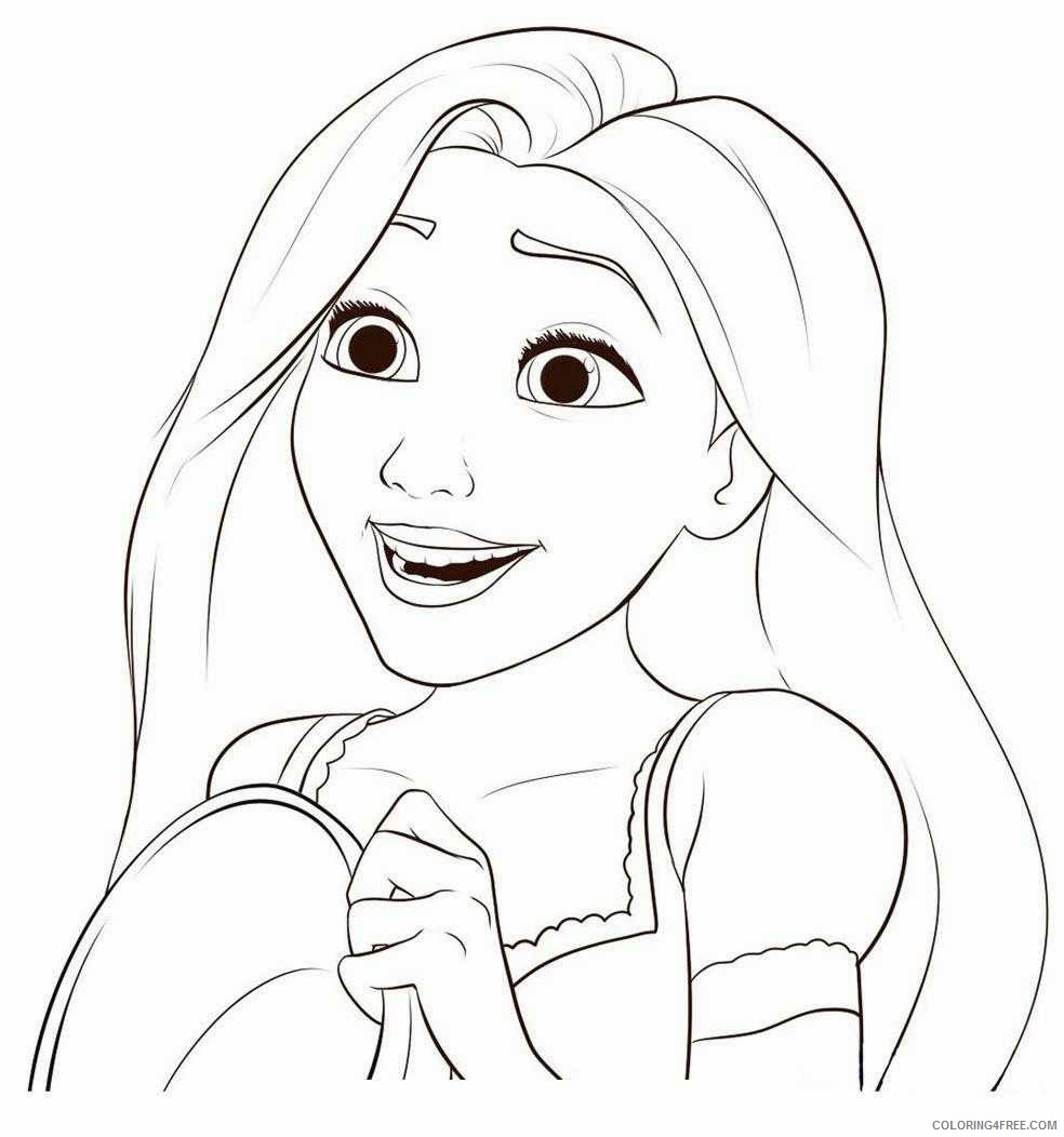 Rapunzel Coloring Pages Cartoons Rapunzel Printable 2020 5325 Coloring4free