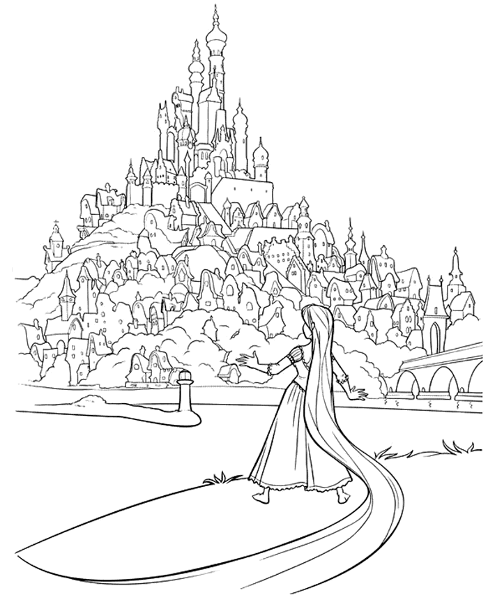 Rapunzel Coloring Pages Cartoons Rapunzel to Download and Print Printable 2020 5338 Coloring4free