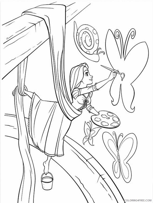 Rapunzel Coloring Pages Cartoons Tangled Rapunzel Printable 2020 5348 Coloring4free