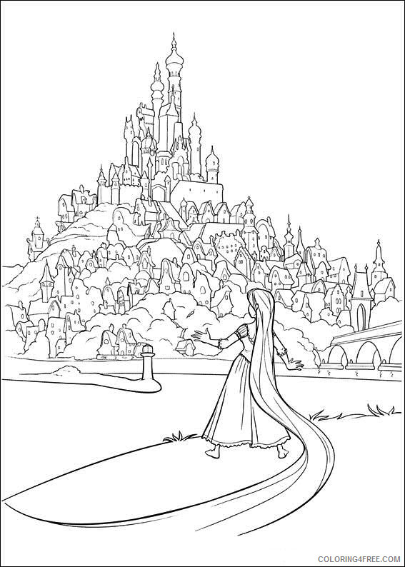 Rapunzel Coloring Pages Cartoons rapunzel L3Dx7 Printable 2020 5314 Coloring4free