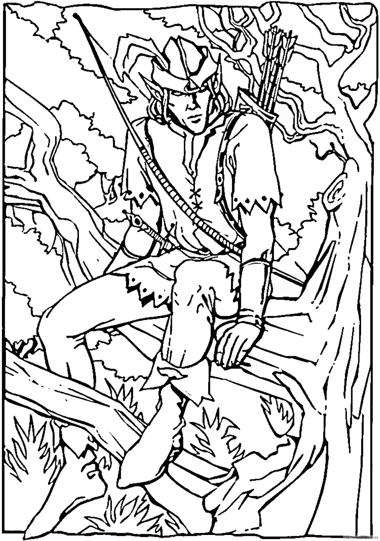 Robin Hood Coloring Pages Cartoons robin_hood_cl21 Printable 2020 5357 Coloring4free