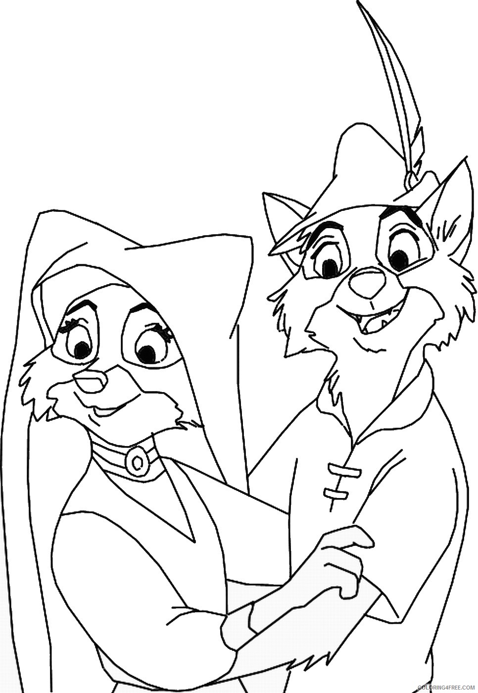 Robin Hood Coloring Pages Cartoons robin_hood_cl24 Printable 2020 5360 Coloring4free