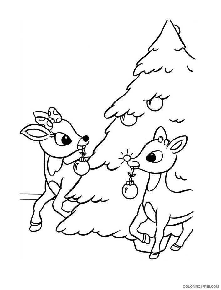 Rudolph the Red Nosed Reindeer Coloring Pages Cartoons Rudolph Printable 2020 5366 Coloring4free