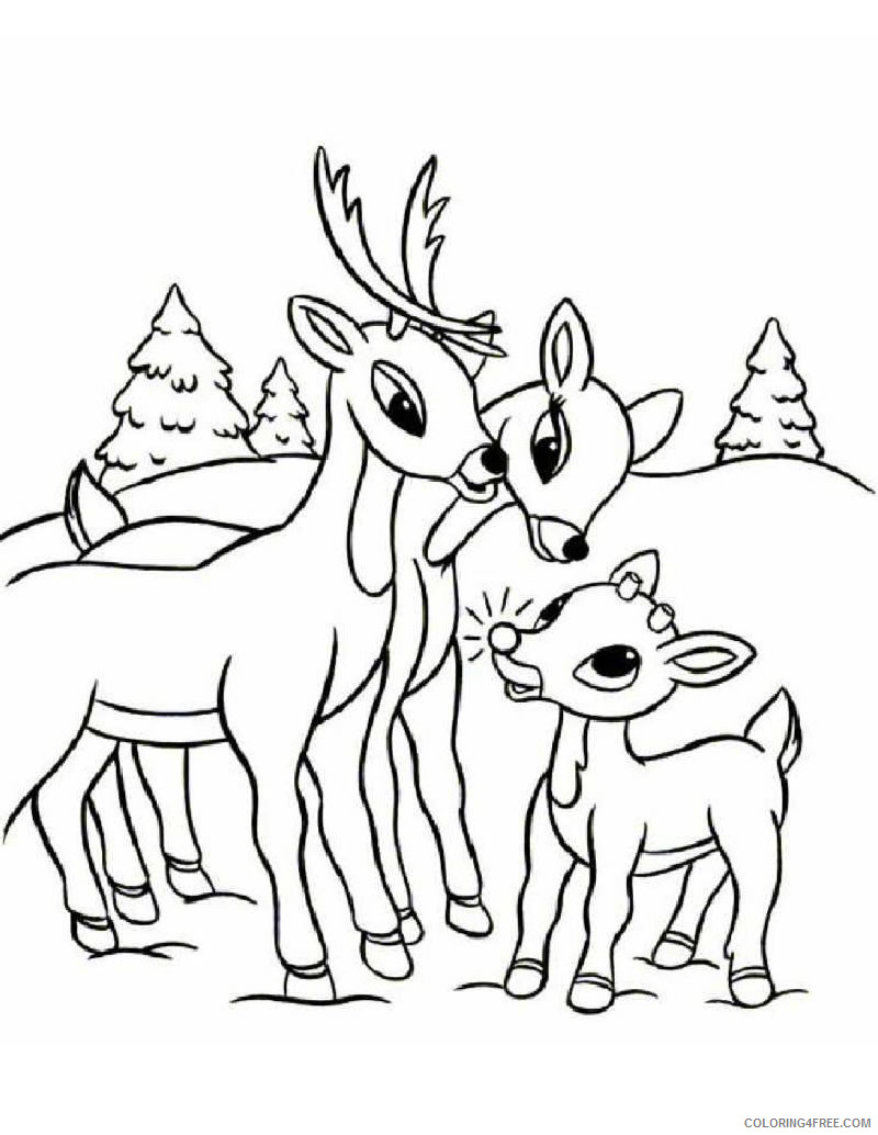 Rudolph the Red Nosed Reindeer Coloring Pages Cartoons Rudolph Printable 2020 5367 Coloring4free