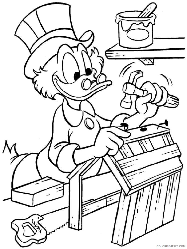 Scrooge McDuck Coloring Pages Cartoons scrooge mcduck 6 Printable 2020 5396 Coloring4free