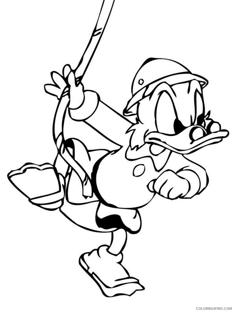 Scrooge McDuck Coloring Pages Cartoons scrooge mcduck 7 Printable 2020 5397 Coloring4free