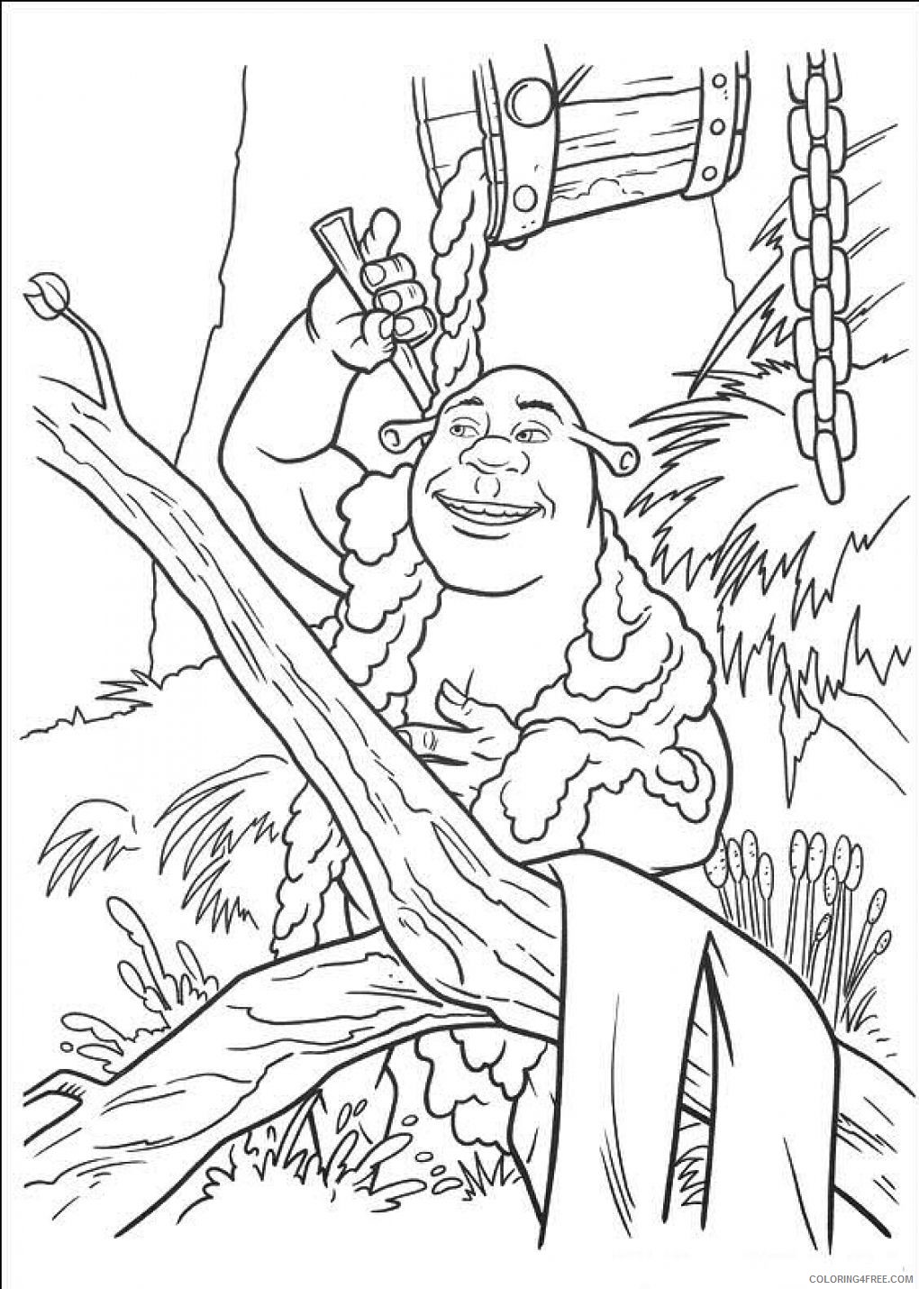 Shrek Coloring Pages Cartoons Free Shrek Printable 2020 5412 Coloring4free