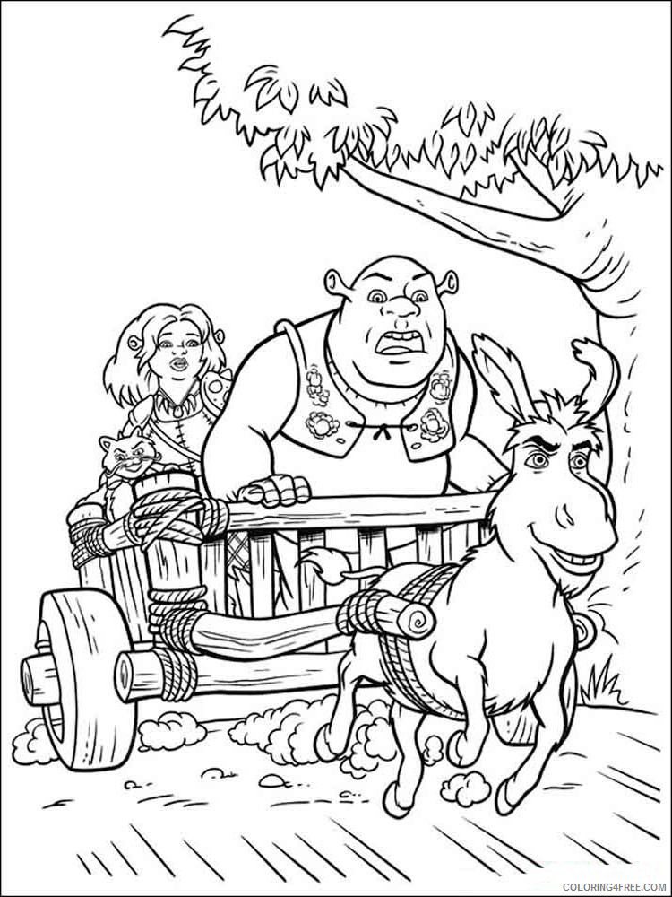 Shrek Coloring Pages Cartoons Shrek 16 Printable 2020 5540 Coloring4free