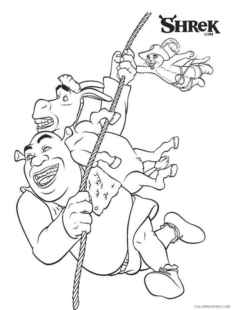 Shrek Coloring Pages Cartoons Shrek 19 Printable 2020 5544 Coloring4free