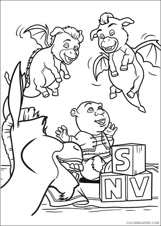 Shrek Coloring Pages Cartoons Shrek 4 Printable 2020 5467 Coloring4free