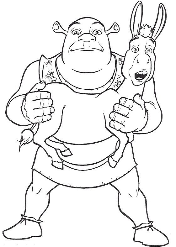 Shrek Coloring Pages Cartoons shrek 10 Printable 2020 5530 Coloring4free