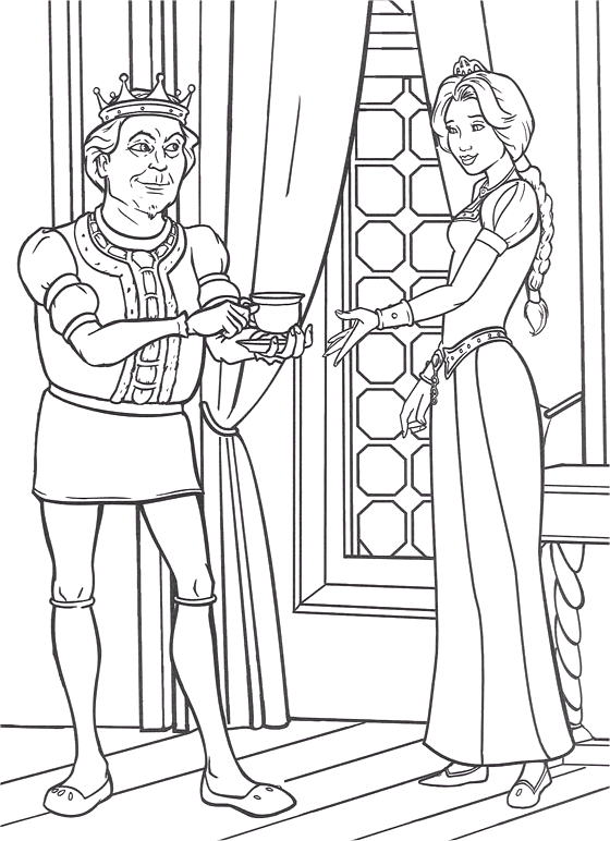 Shrek Coloring Pages Cartoons shrek 13 Printable 2020 5533 Coloring4free