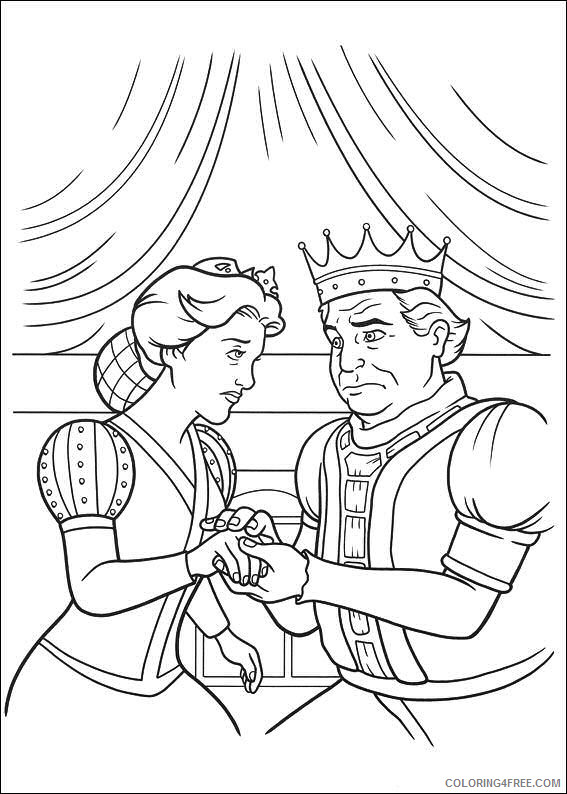 Shrek Coloring Pages Cartoons shrek 4 0az4F Printable 2020 5451 Coloring4free