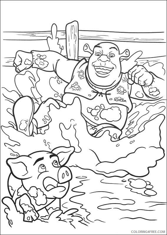 Shrek Coloring Pages Cartoons shrek 4 16 Printable 2020 5475 Coloring4free