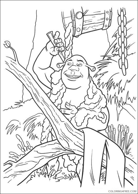 Shrek Coloring Pages Cartoons shrek 4 19 Printable 2020 5478 Coloring4free