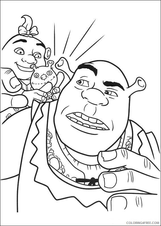 Shrek Coloring Pages Cartoons shrek 4 29 Printable 2020 5487 Coloring4free