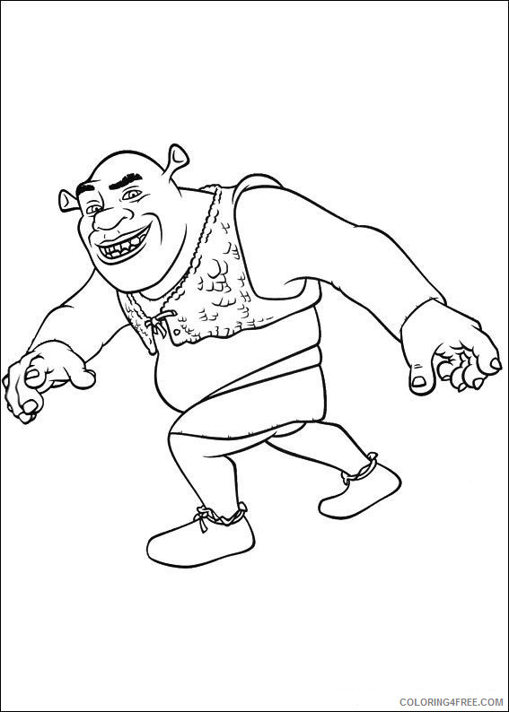 Shrek Coloring Pages Cartoons shrek 4 39 Printable 2020 5496 Coloring4free